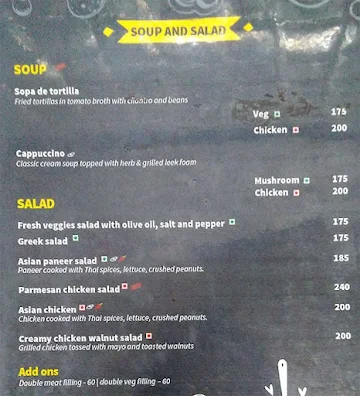 Coco Jaunt 1728 menu 