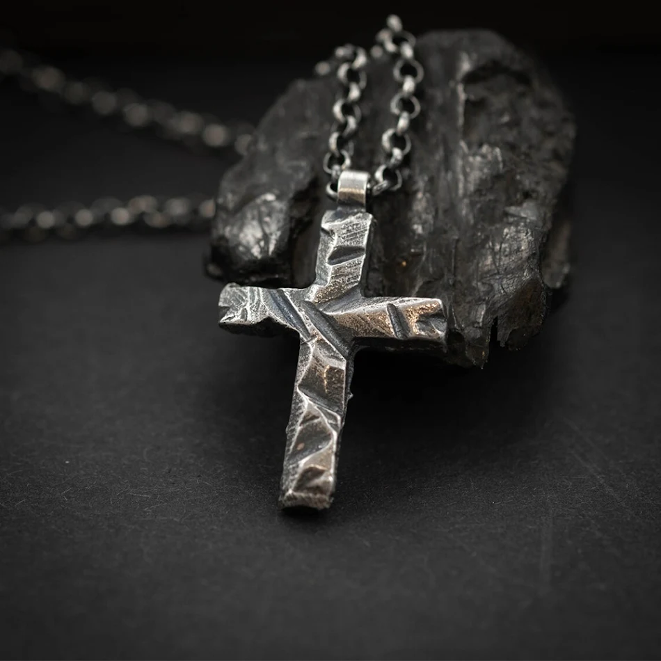 Heren Fashion Persoonlijkheid Kruis Hanger Ketting Toon je unieke stijl met dit elegante en betekenisvolle sieraad.