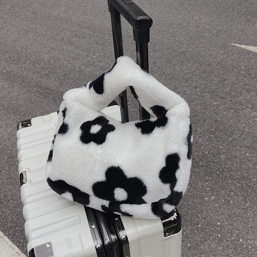 Title 4, New Plush Harajuku Style Cow Fashion Crossbody ...