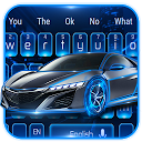 Neon Sports Car Keyboard Theme 10001002 APK Baixar