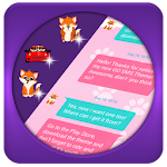 Foxy Cat GO SMS Theme Apk