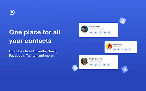 Dex for Chrome - Personal CRM and Rolodex
