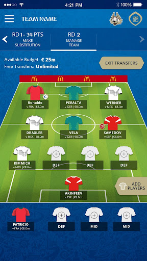 2018 FIFA World Cup Russia™ Fantasy