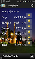 Kuwait Prayer Timings Screenshot