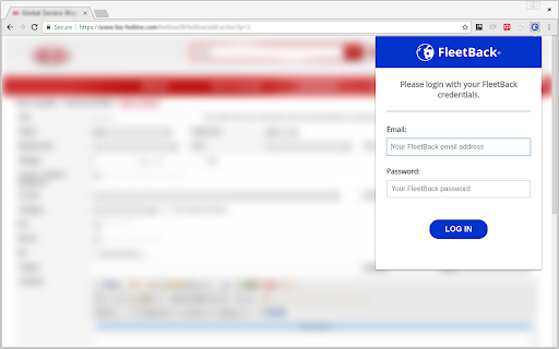 FleetBack Chrome Extension