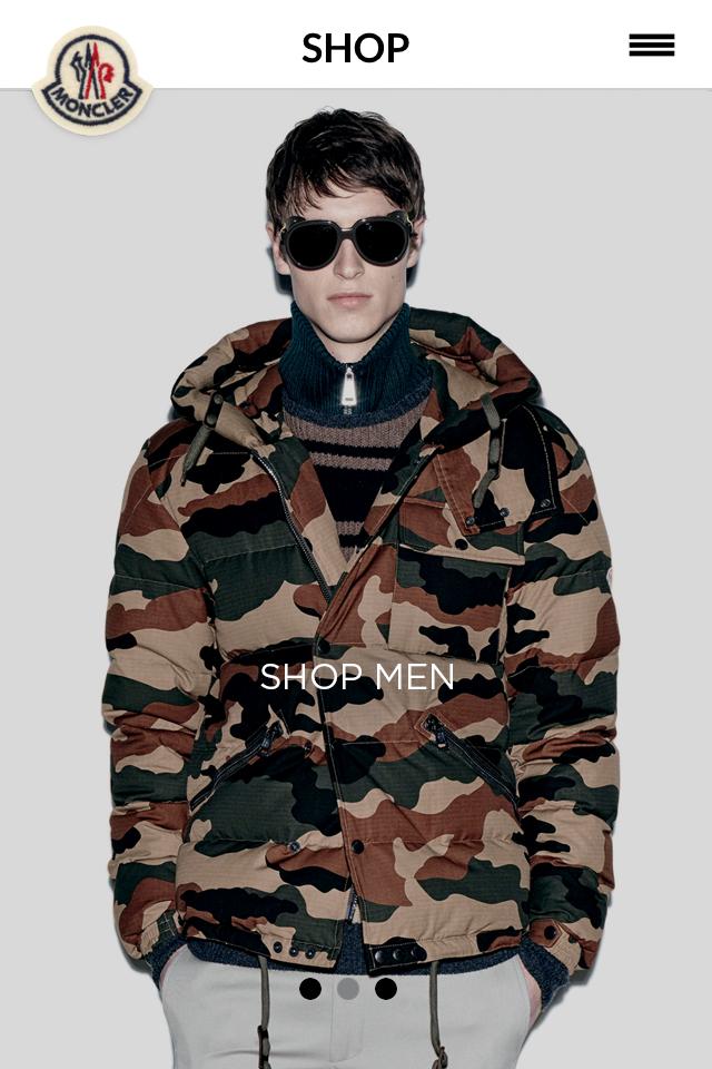 Android application Moncler screenshort