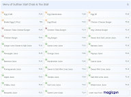 Sulthan Stall Chats & Tea Stall menu 5