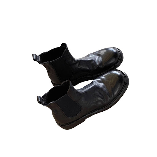 Title 3, Womens Washed Horse Leather Pleated Chunky Hee...