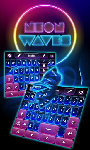 Neon Waves Keyboard