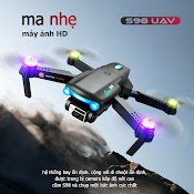 Quà Tặng Khủngpiay Cam - Drone Camera 4K S98 Flycam P12 Mini Giá Rẻ Trang Bị Camera Kép 4K, Cảm Biến Chống Va Chạm Trên Không, Pin 2500Ma