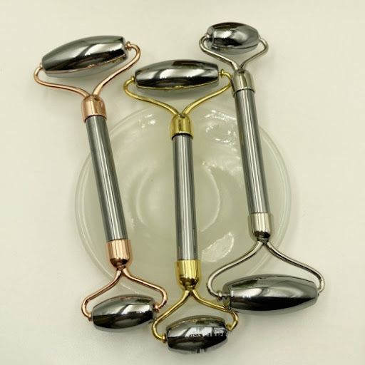Title 4, Portable Household Facial Double-Roller Massage...
