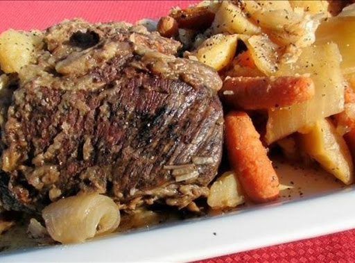 French Onion Chuck Roast Dinner | Just A Pinch Recipes