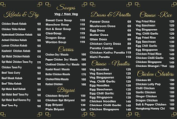 Tommy's Kitchen menu 