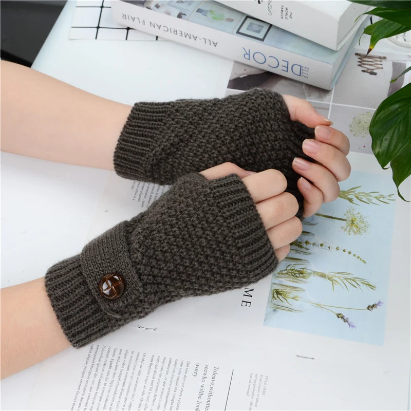 Half-vingerloze handschoenen voor herfst en winter. Warme handen en optimale bewegingsvrijheid. Ideaal voor typen en smartphonegebruik.