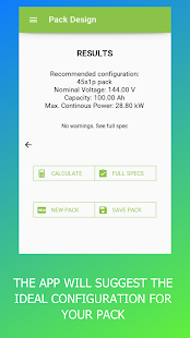 Battery Pack Tools - Suunnittelu ja analyysi Screenshot