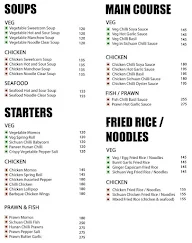 Chinese Corner menu 1