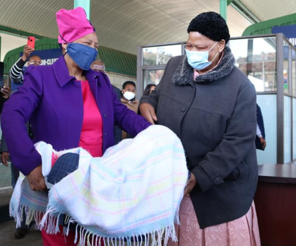 The baby was handed back to Lesotho officials in Maseru on Monday.