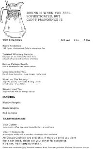 Harry's Bar + Cafe menu 5