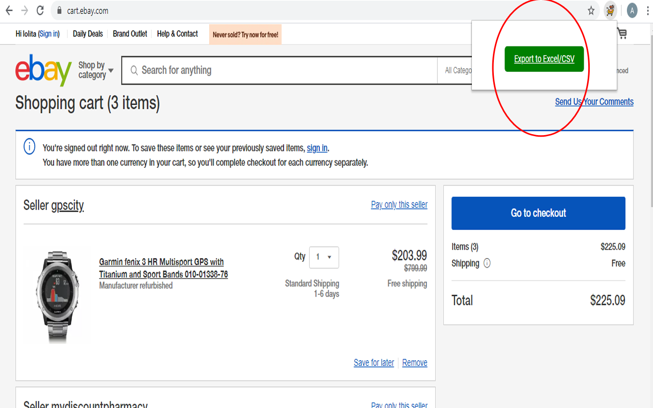 Ebay Cart Exporter Preview image 2