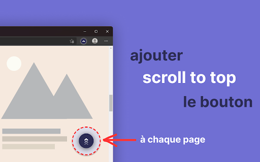 Scroll To Top - bouton de défilement vers le haut