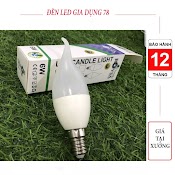 Bóng Led Nến E14 Ánh Sáng Trắng (Chao Trắng),Bóng Đèn Quả Nhót Trang Trí Đèn Chùm