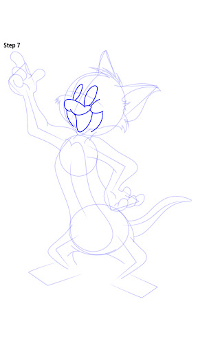 Screenshot Draw Tom Cat and Jerry Mouse