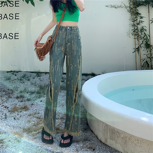 Title 4, Temperament Made Old Ripped Raw Hem Jeans — Dis...