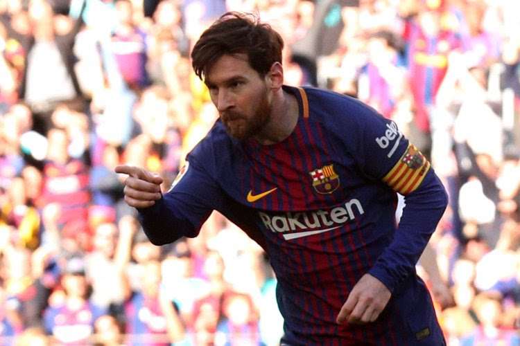 ? Barcelona is al na halfuurtje klaar met Bilbao, Lionel Messi vlamt zijn 25ste van het seizoen binnen