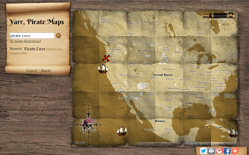 Yarr, Pirate maps