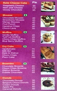 S N Cake Shop menu 2