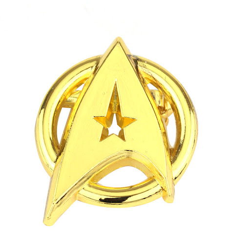 Title 5, Star Trek First Captains Badge, Brooch, Badge ...