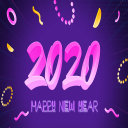 Happy New Year | Background Pink And Purple Chrome extension download