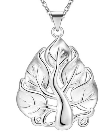 Girls vintage silver necklace - 0
