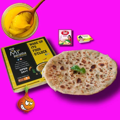 Pyaz Paratha (Desi Ghee)