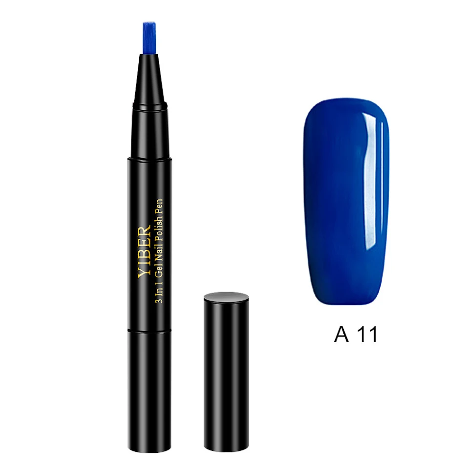 Mode Creatieve Nagelborstel 3-in-1 Lijm Pen