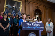 Representative Kathy Manning, a Democrat from North Carolina, speaks during an event ahead of the passage of H.R. 8373, the Right to Contraception Act, at the US Capitol in Washington, D.C., US, on Wednesday, July 20, 2022. The Right to Contraception Act enshrines into law the right to access and use FDA-approved contraceptives.  