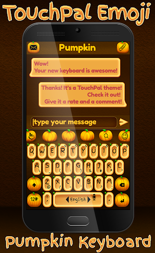 TouchPal Emoji Pumpkin Theme