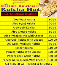 Kasturi Amritsari Kulcha Hut menu 1