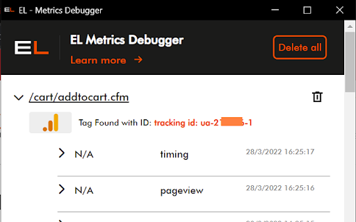 EL - Metrics Debugger