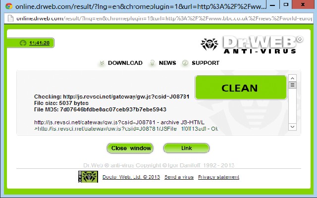 Dr.Web Link Checker Preview image 2