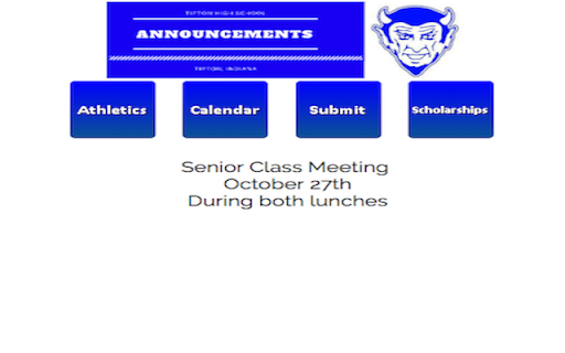 Tipton High School Daily Announcements