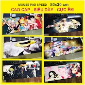 [Chống Nước] Tấm Lót Chuột, Bàn Di Chuột Game Cỡ Lớn (80X30/90X40) Siêu Dày 3 Mm, Anime One Piece