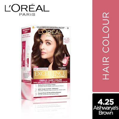 LOREAL HR/CLR EXCE AISH BROWN 4.25 1PC