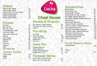 Delite Chaat House menu 4