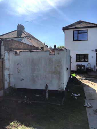 New Garage and rear wall to garden album cover