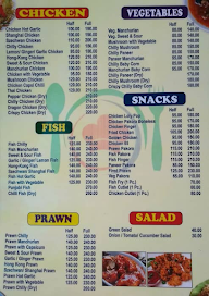 Sunny's Refreshment menu 2