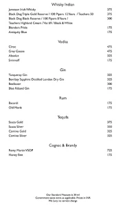 Terrazzo menu 3