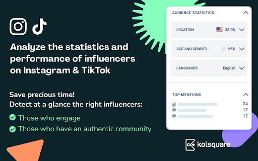 Kolsquare Analytics Sidebar