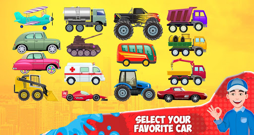 Kids Car Wash Service Station