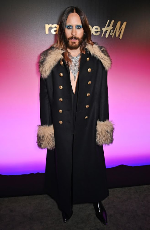 Jared Leto attends H&M x Rabanne launch in Paris.